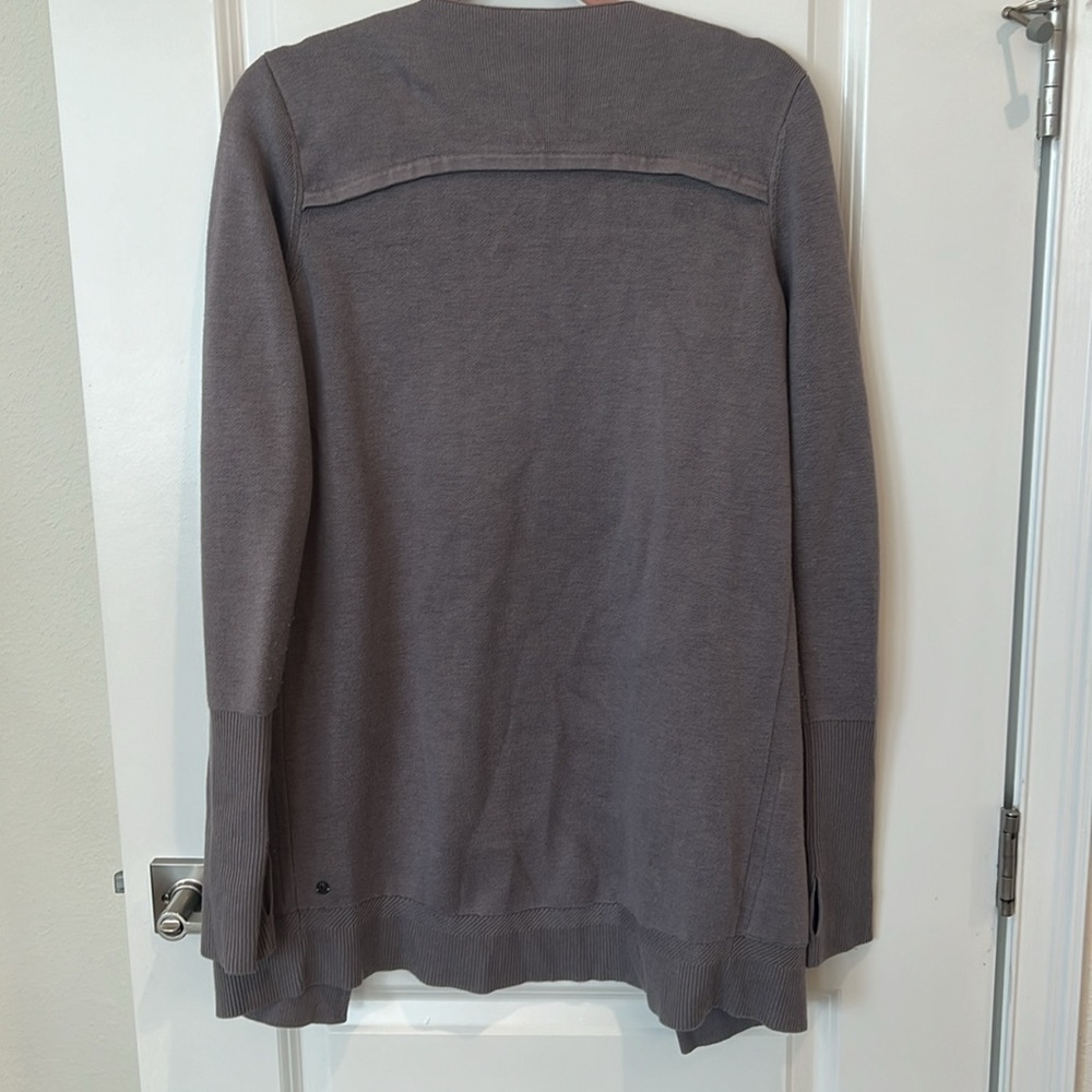 LULULEMON Knit Open Cardi Dusty Purple Duster - Picture 5 of 8